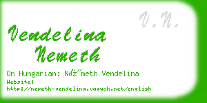 vendelina nemeth business card